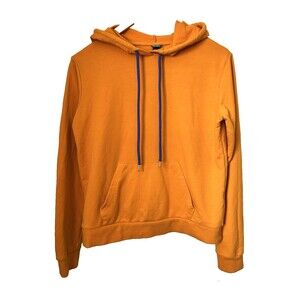 Wild Fable Hoodie Long Sleeve Pullover Yellow Blue Women’s Small Sweatshirt